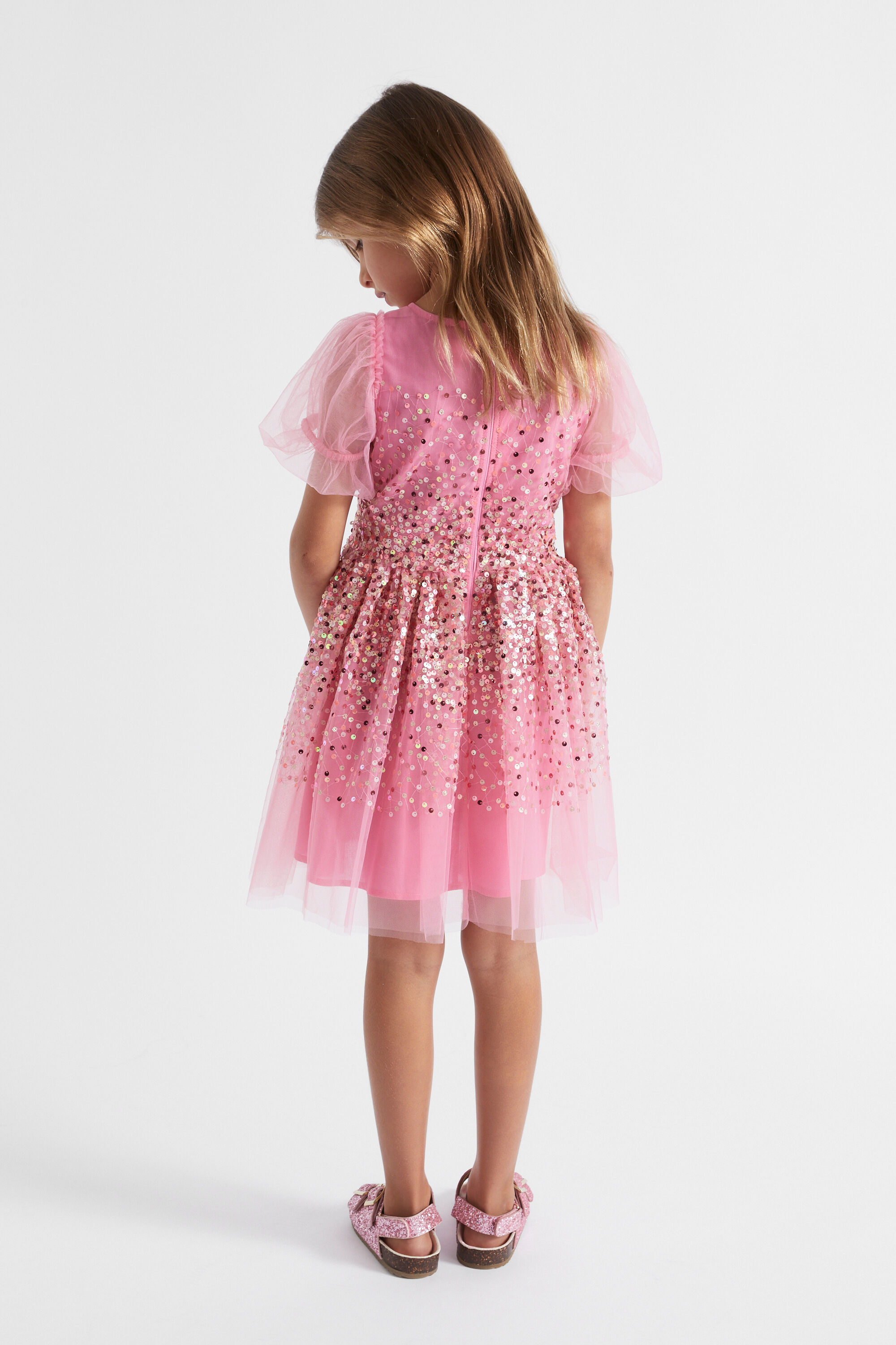 Carnation sequin hot sale dress