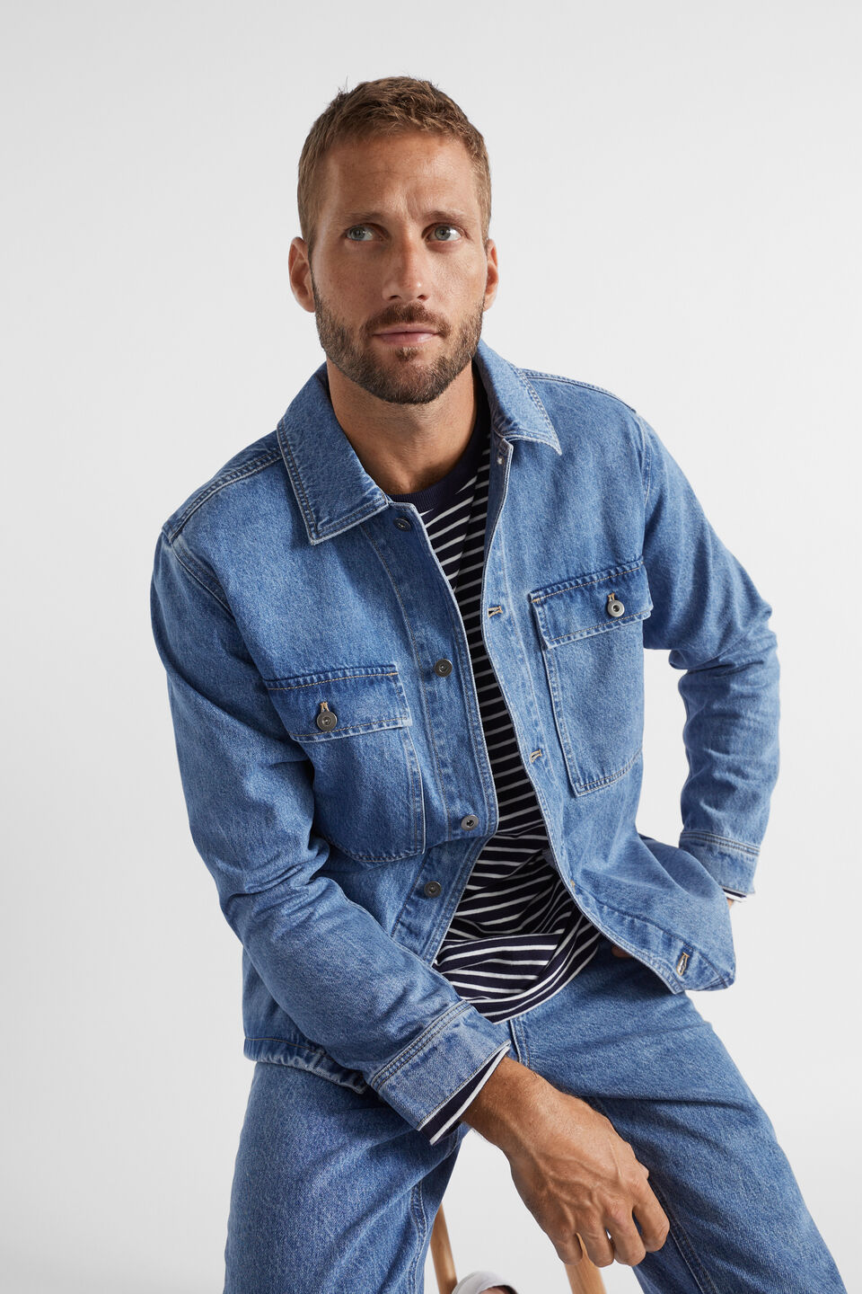 Denim Overshirt Seed Heritage