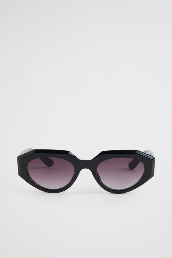 Allegra Angular Sunglasses  Black  hi-res