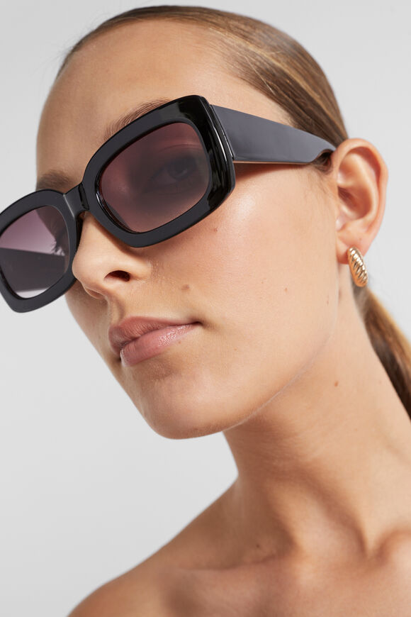 Katie Rectangle Sunglasses  Black  hi-res