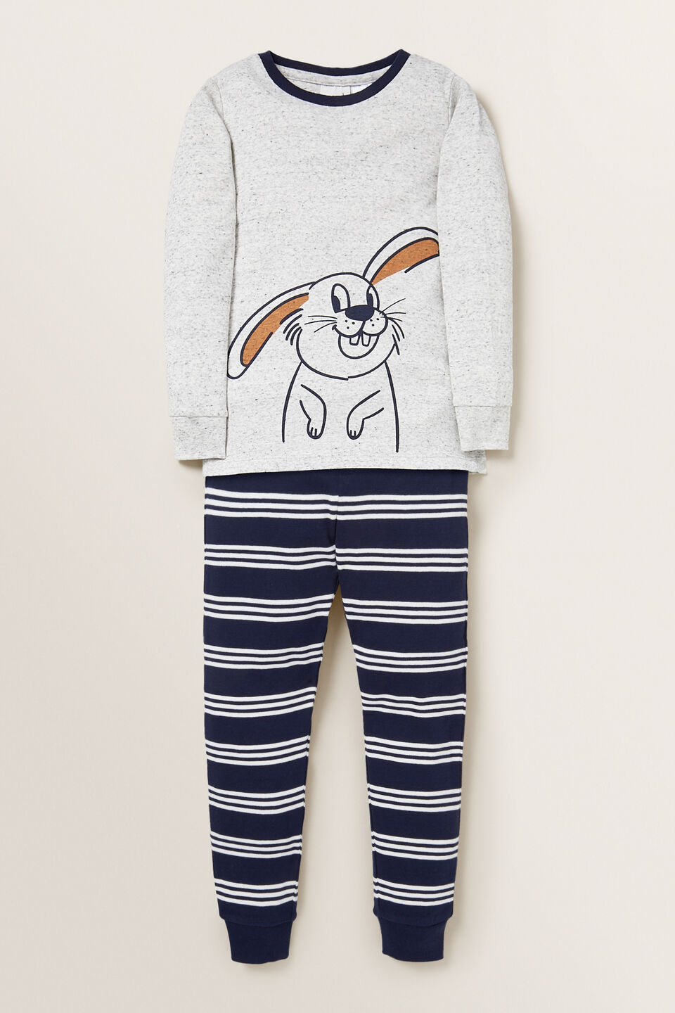 Bunny Stripe Pyjama  Cloudy Marle