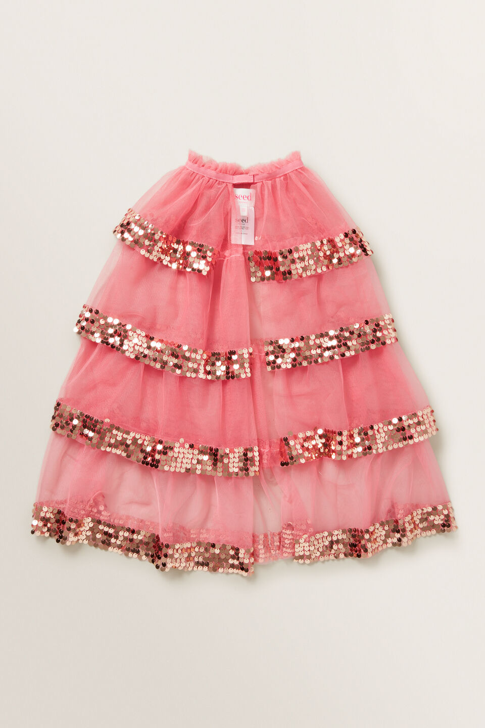 Sequin Tiered Party Cape  