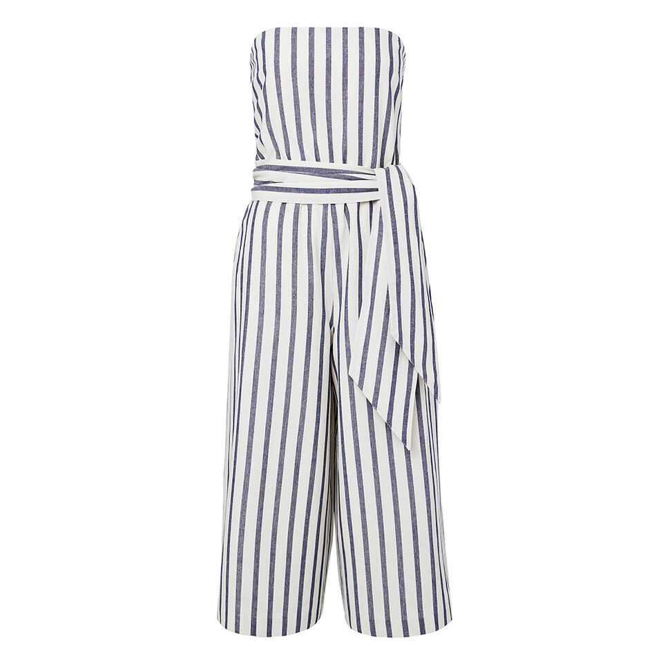 Stripe Linen Jumpsuit  