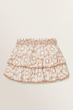 Shirred Floral Skirt  Biscuit  hi-res