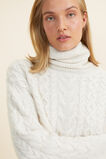 Chunky Roll Neck Sweater  Oat Marle  hi-res