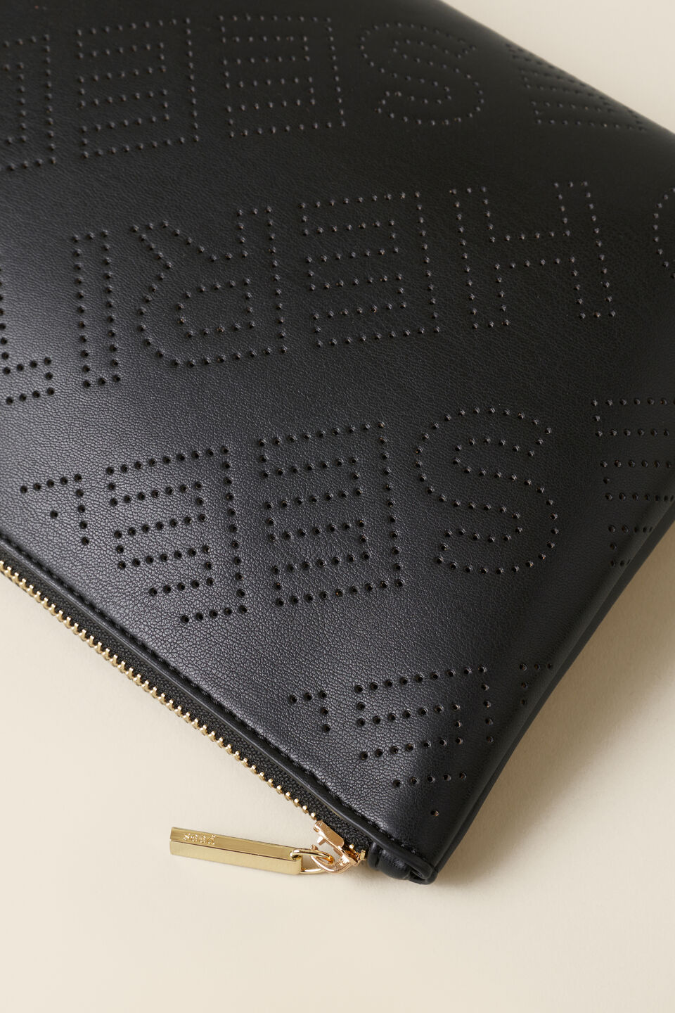 Perforated Logo Pouch  Black Multi