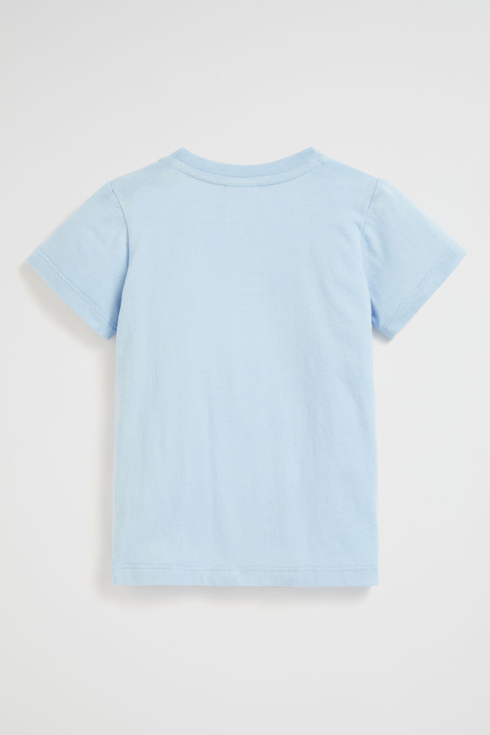 Happy Face Tee  Pale Blue