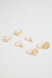 3 Pack Pearl Earrings  Gold  hi-res