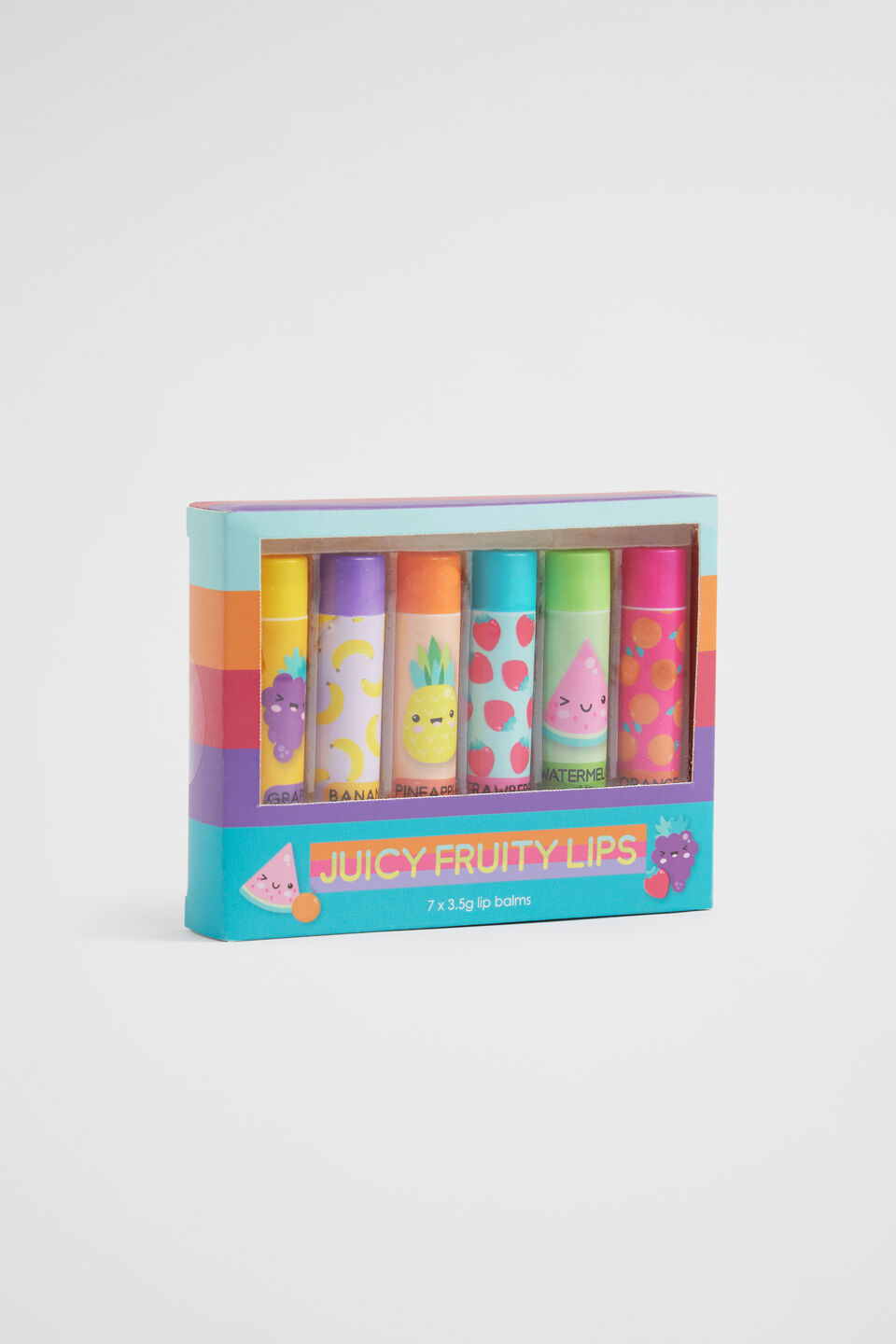 Juicy Fruity Scented Lip Balm 5 Pack  Multi