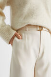 Wool Blend Belt Pant  Vanilla Cream  hi-res