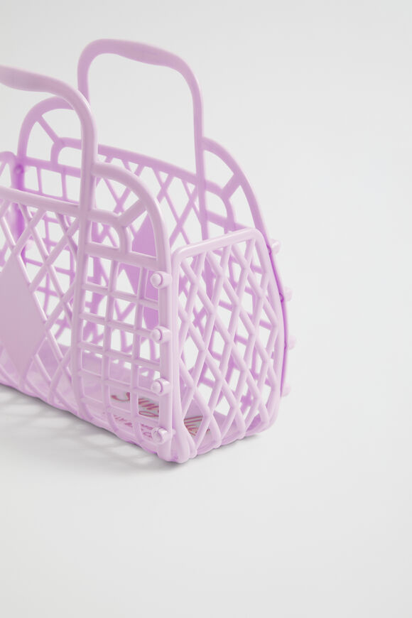 Retro Mini Basket  Lilac  hi-res