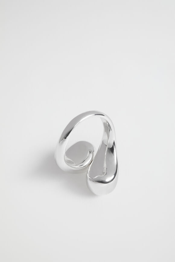 Sculptural Ring  Silver  hi-res