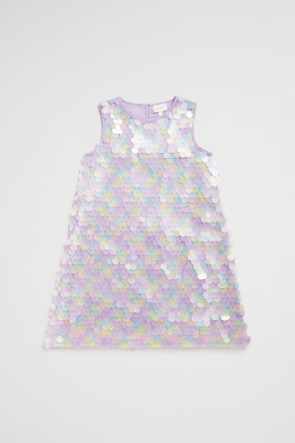 Ombre Sequin Dress  Lavender  hi-res