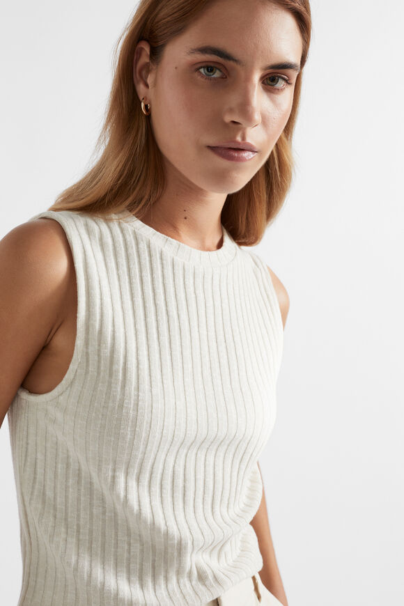 Ribbed Textured Shell Top  Oyster Twist  hi-res