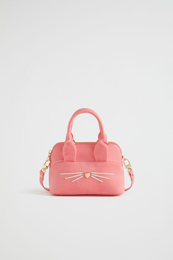Velvet Mini Me Bunny Bag  Peach  hi-res