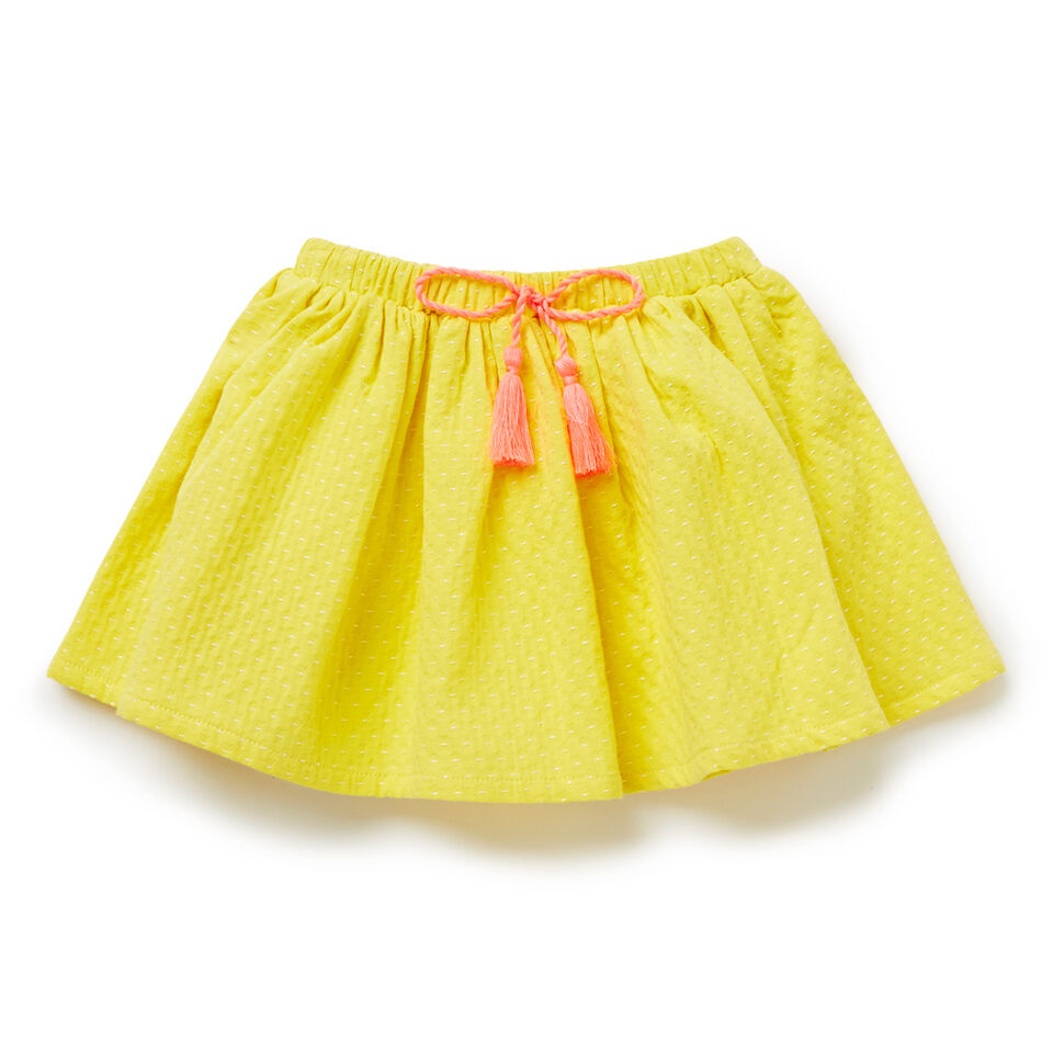 Textured Pop Trim Skirt  