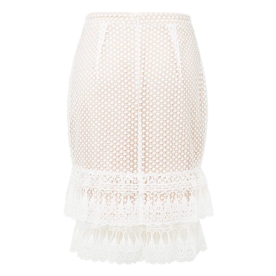Frill Lace Pencil Skirt  1