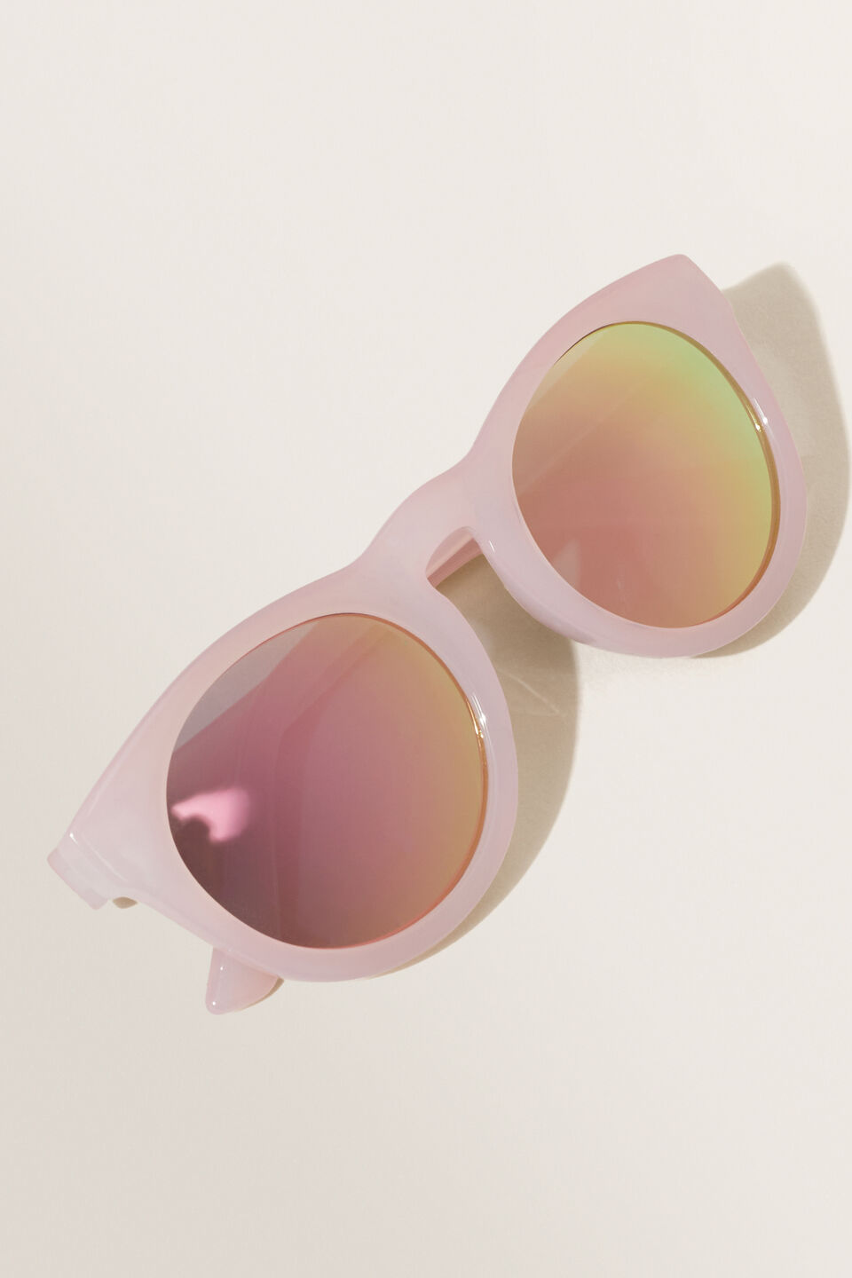 Pink Round Sunglasses  Pink