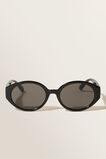 Oval Sunglasses  Black  hi-res