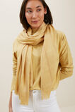 Textured Wool Blend Scarf  Fawn  hi-res