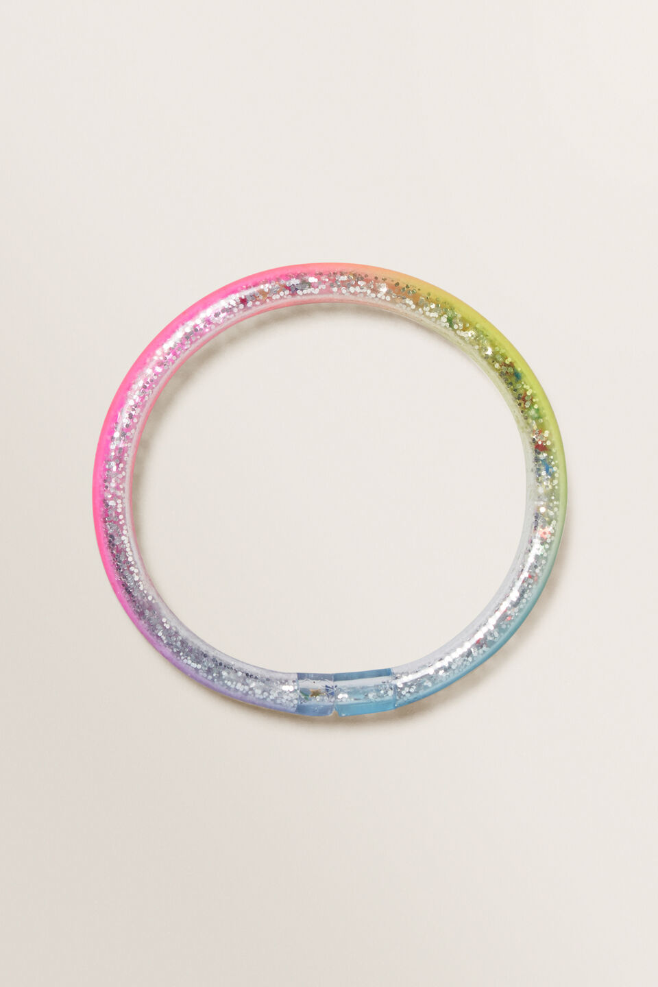 Rainbow Glitter Bangle  Multi