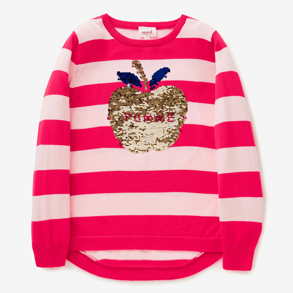 Apple Sequin Sweater  