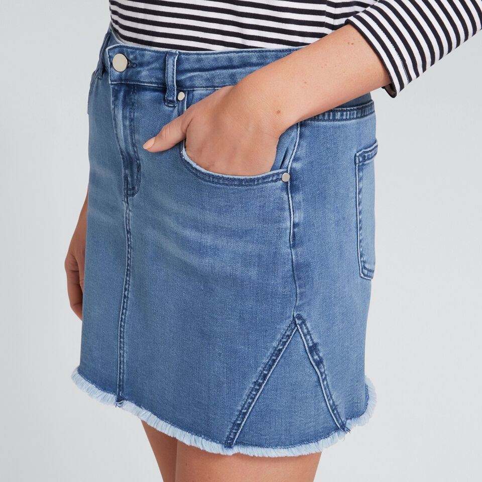 Denim Mini Skirt  