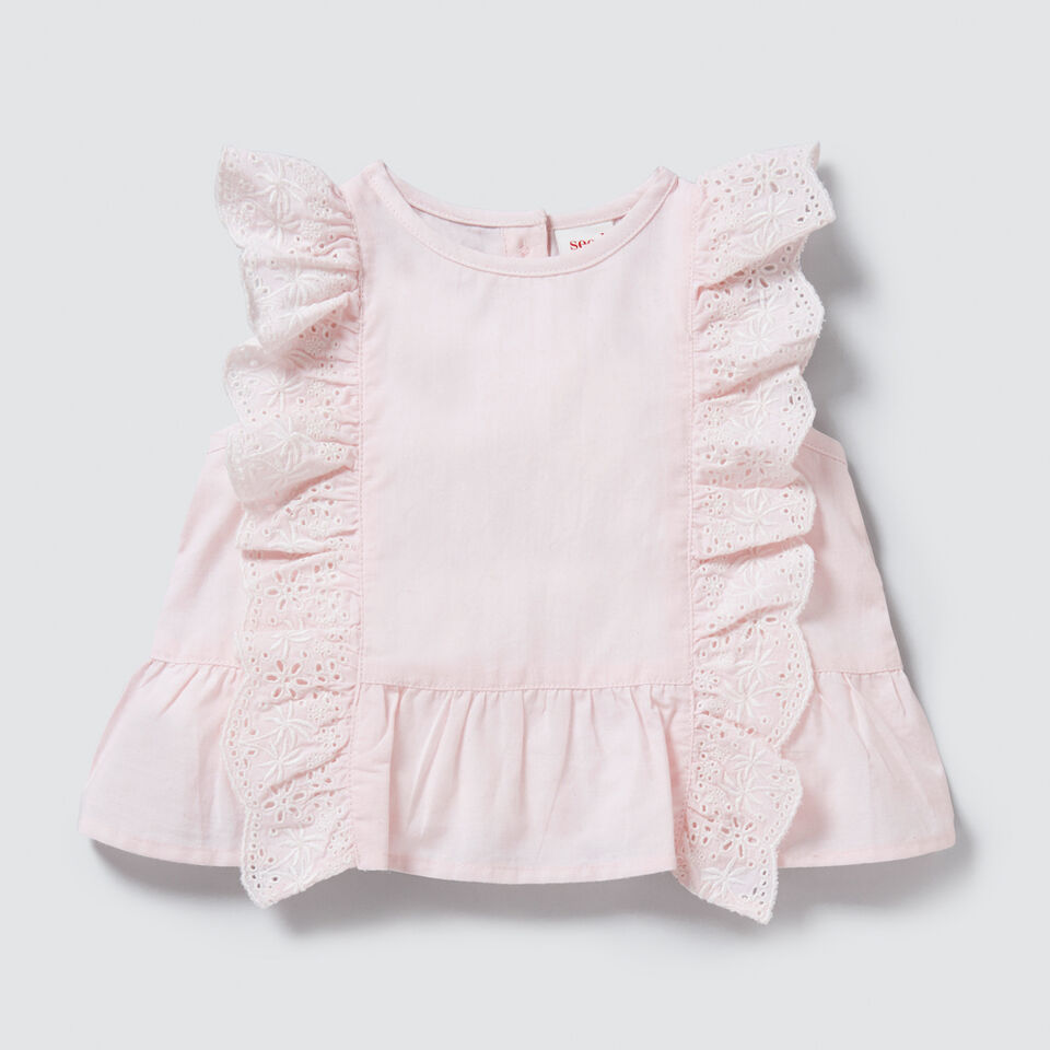 Broderie Frill Top  