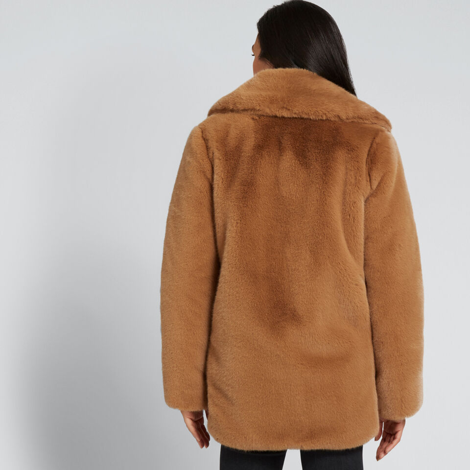 Boxy Fur Coat  
