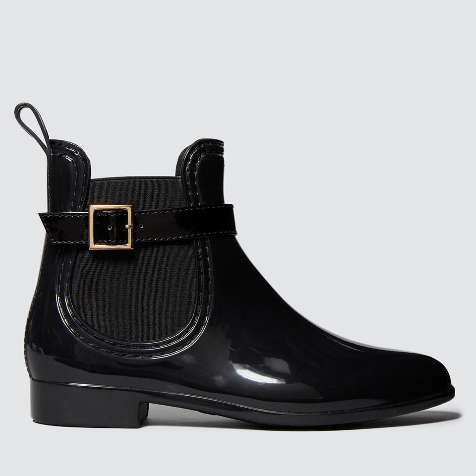 Side Buckle Jelly Boot  