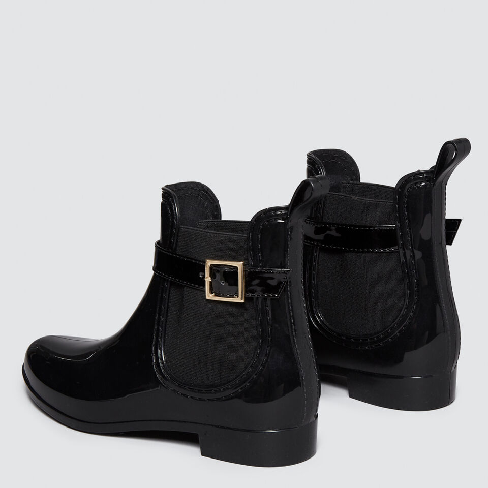 Side Buckle Jelly Boot  