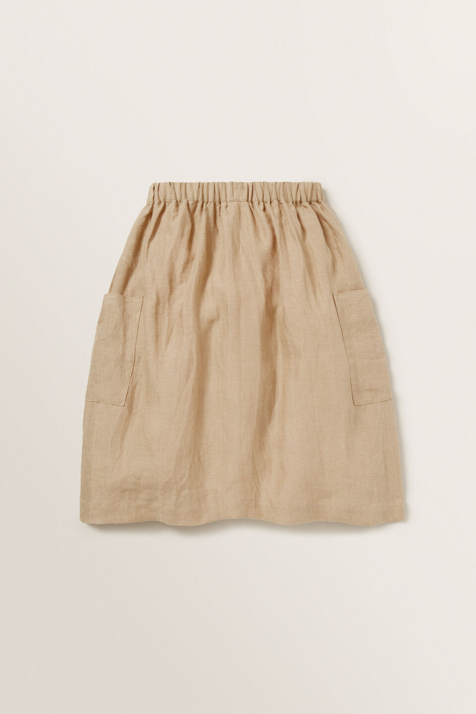 Linen Midi Skirt  