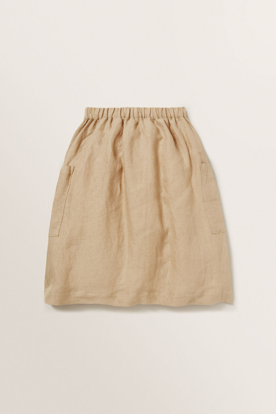 Linen Midi Skirt  