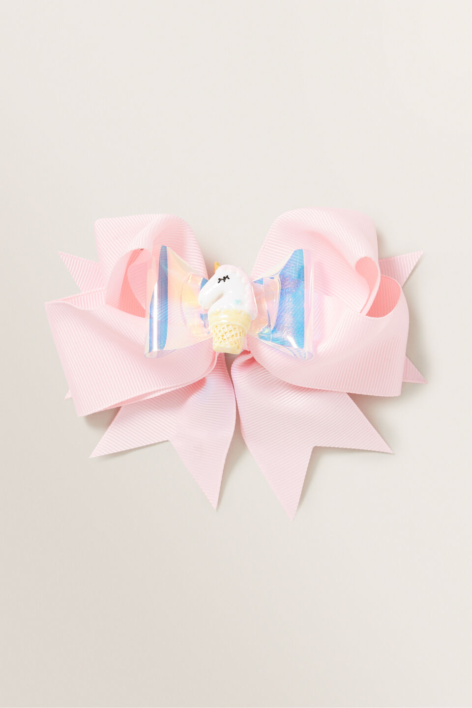 Unicorn Ice Cream Bow Duck Clip  