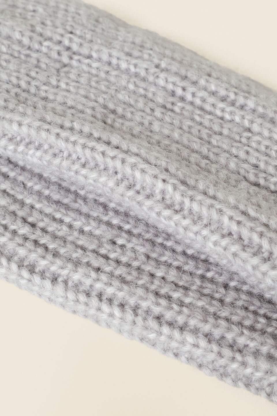 Chunky Knit Snood  Silver Marle