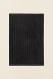 Cotton Stripe Hand Towel  Charcoal  hi-res