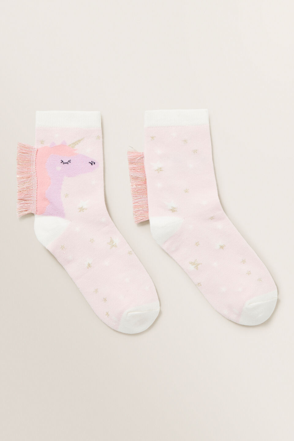 Unicorn Fringe Socks  