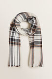 Pleated Check Scarf    hi-res