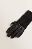 Leather Knit Gloves    hi-res