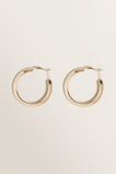 Thick Gold Hoops  9  hi-res
