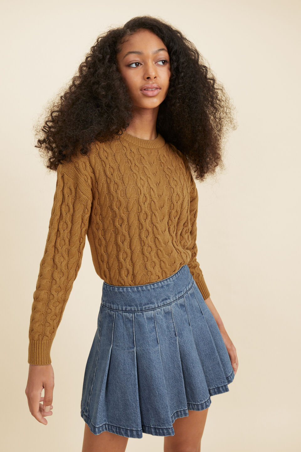 Cable Knit  Sunflower