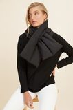 Quilted Scarf  Black  hi-res
