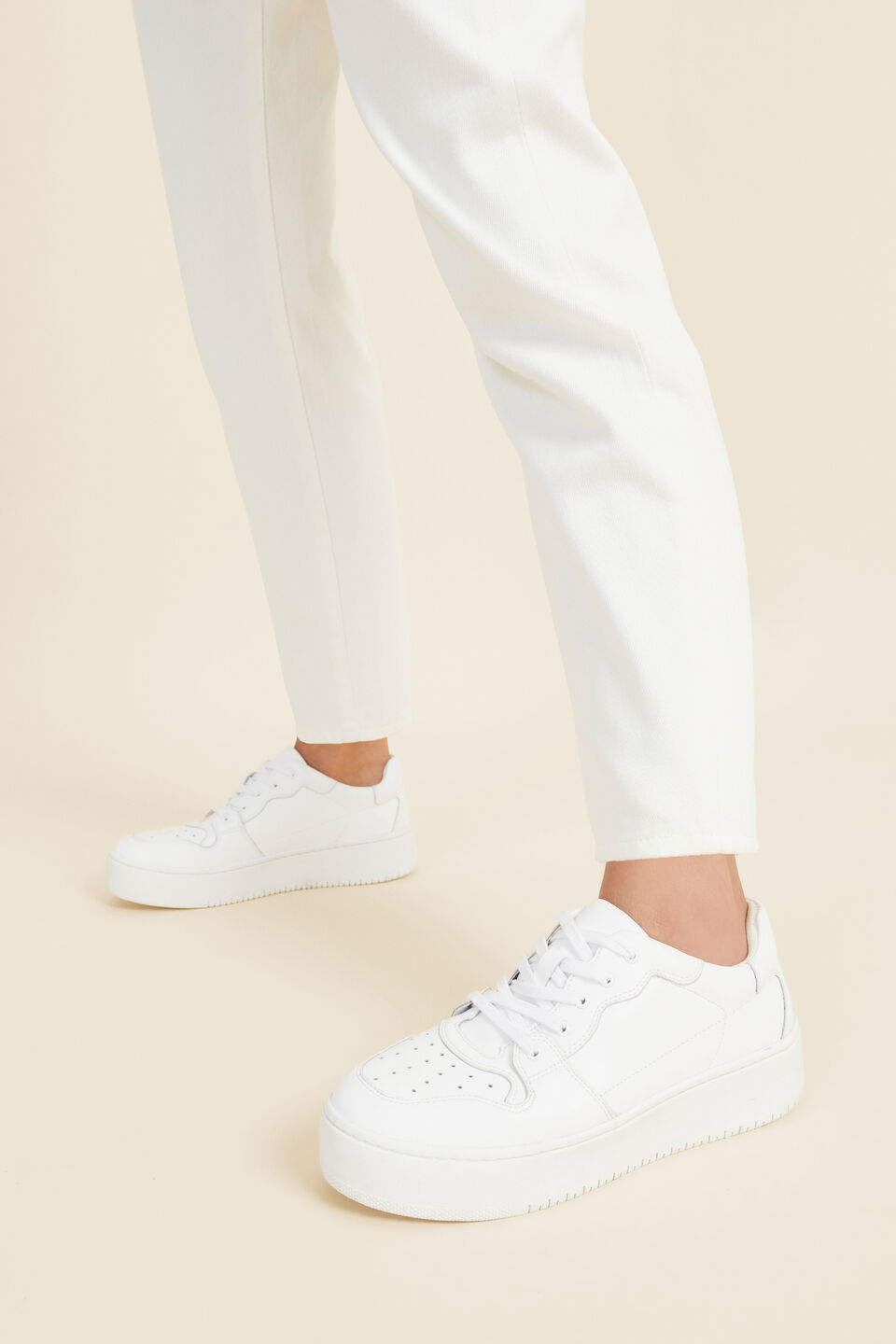 Jordan Leather Sneaker  White