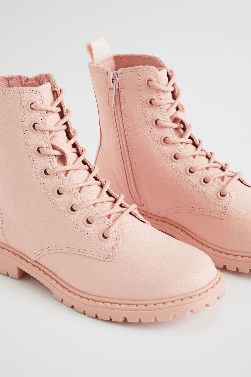 Lace Up Hiking Boot  Dusty Rose