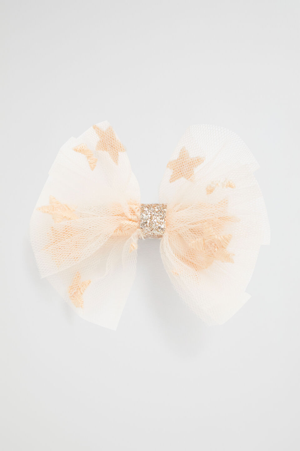 Embroidery Star Bow Clip  Mango