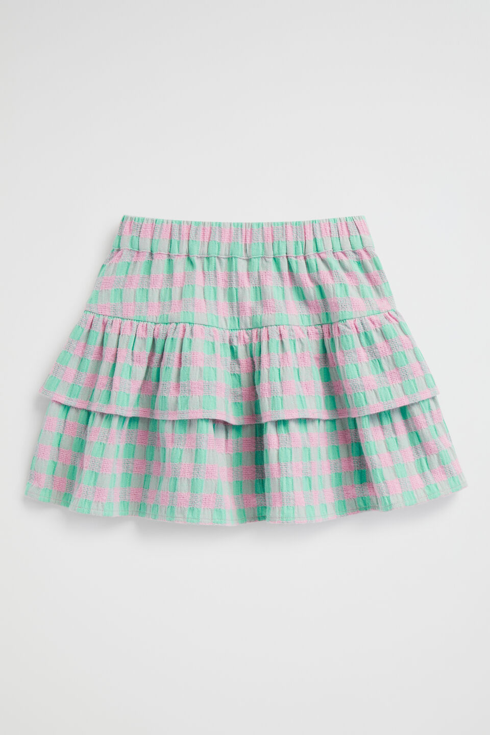 Gingham Skirt  Candy Pink