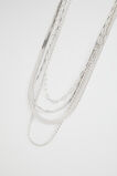 Multi Chain Necklace  Silver  hi-res