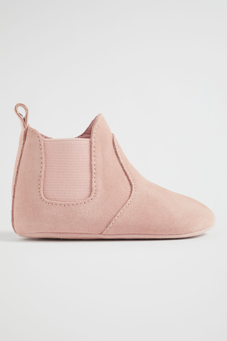 Suede Gusset Bootie  Dusty Rose