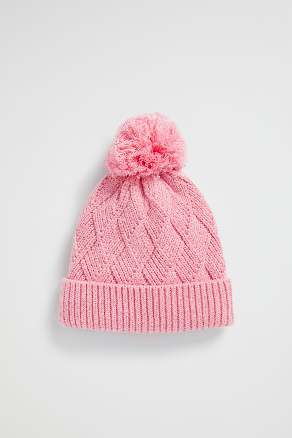 Twisted Cable Beanie  Camelia