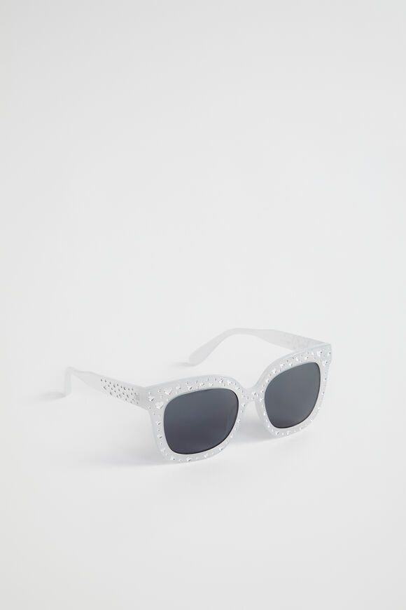 Jewel Heart Sunglasses  Silver  hi-res